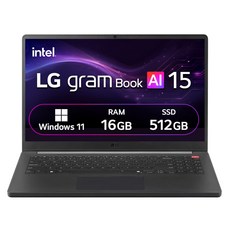 LG전자 2026 그램북 AI 15 코어 Ultra5 방문설치, 타이탄블랙, 512GB, 16GB, WIN11 Home, 15U50U-GA5VK