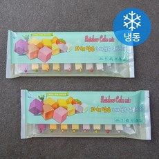단미 과채담은 레인보우 큐브 MIX (냉동), 80g, 2개