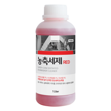 세제몰 업소용 식기세척기 전용 농축세제 RED, 1L, 1개 1L, 1개