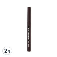 클리오 익스트림 젤프레소 펜슬 라이너 0.35g, 001 블랙브라운, 2개