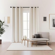 comet Home優質隔熱打孔遮光窗簾 2個入, 淺褐色
