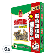 PROCATCH 上黏 加味奶香黏鼠板 中型, 2片, 6盒