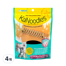 포켄스 강아지 카누들 잇몸플러스 지퍼백 S, 잇몸건강, 170g, 4개