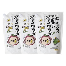 케이맘 랄라포포 유아용 섬유유연제 목련향 리필, 3개, 1.3L