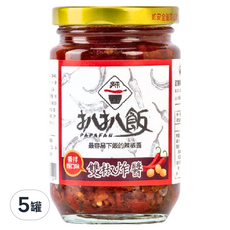 扒扒飯 雙椒炸醬, 香辣開胃, 260g, 5罐