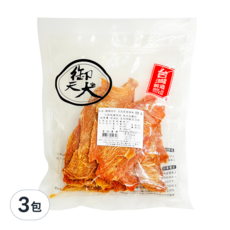 御天犬 雞胸肉片零食, 大包裝超值組 U2-5, 合格純雞素材 無添加鹽份, 台灣製造, 雞胸肉, 340g, 3包