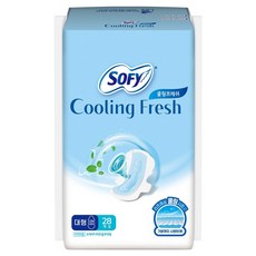 SOFY 蘇菲 涼感清新衛生棉 翼型, 28入, 大型, 1組