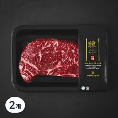 수원축산농협 한우 1등급 채끝 스테이크용 (냉장), 200g, 2개 300g, 2개