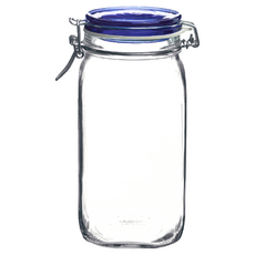 Bormioli Rocco 藍蓋密封罐，1620ml，透明, 1.62L, 1個