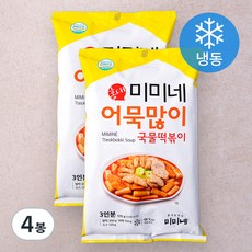 미미네 어묵많이 국물떡볶이 (냉동), 570g, 4봉