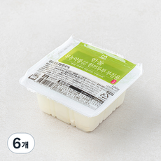 한둘 무농약콩으로 만든 한끼 두부 부침용, 120g, 6개 120g, 6개