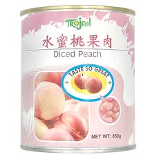 TROjAN 傳佳 水蜜桃果肉, 850g, 1罐
