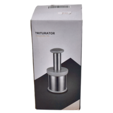 PUSH! 廚房用品304加厚不銹鋼板香料搗碎器, 304不鏽鋼+PC, 高19.5CM*寬9.5CM, D310, 1個