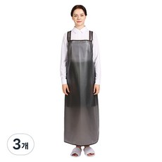 웰프런 메쉬 방수앞치마 H형 대, 블랙, 3개