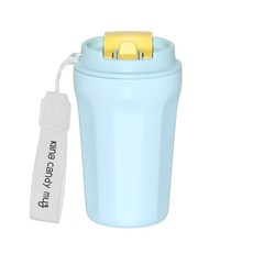 클리나 캔디머그 스텐 보온보냉 빨대 텀블러, 블루레몬, 380ml, 1개 블루레몬, 1개, 380ml