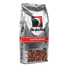 Brasilia 巴西里亞 極品義式風味 全豆咖啡豆 Supa Crema 500g (無研磨), 咖啡豆(無研磨), 1包