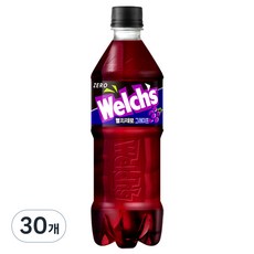웰치스 웰치 제로 그레이프맛, 600ml, 30개