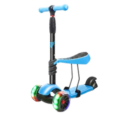 Jane&Nini Toy 2合1兒童滑板車 室內滑步車, 適用年齡: 2-14歲, 藍色, 1台