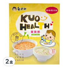 郭老師 常溫寶寶粥 甜椒豬肉粥, 6-18個月寶寶適用, 甜椒豬肉, 300g, 2盒