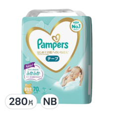 Pampers 幫寶適 日本境內版 黏貼型紙尿褲, NB, 280片
