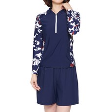 Ilikai 女士 Firenze 2 Rash Guard + Board Short Set