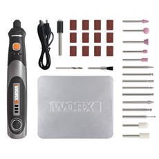 WORX 威克士 4V鋰電迷你刻磨機 含21個件套+扳手+USB線+個工具盒 1台（WX750）, 1入
