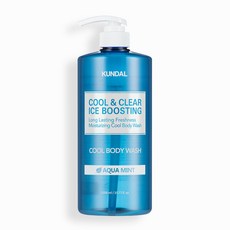 쿤달 쿨 앤 클리어 아이스 부스팅 쿨 바디워시 아쿠아민트향, 1.058L, 1개