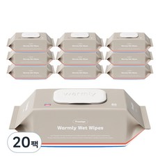 웜리 아기물티슈 프레스티지 캡형 70gsm, 70g, 80개입, 20세트