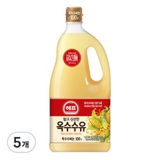 사조해표 옥수수유, 1.8L, 5개