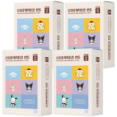 아텍스 산리오캐릭터즈 더밴드 패턴밴드 반창고 5종, 50매입, 4개