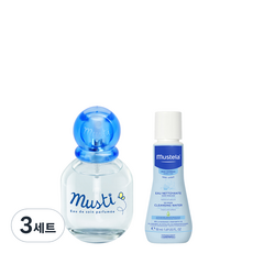 무스텔라 무스티 무알콜 베이비 향수 50ml + 이드라 베베 노린스워터 50ml 세트, 3세트, 향수 + 노린스워터
