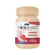 BLUE BAY 倍力 優泌力犬貓專用泌尿保健粉, 含蔓越莓精華, 專利嗜酸乳桿菌, 1瓶, 蔓越莓萃取物、洛神花萃取物、嗜酸乳桿菌、N-乙醯葡萄糖胺、蟲癭果粉、南瓜粉、薏仁粉、豬肝乾燥粉
