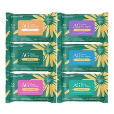 Nurture PRO 天然密碼 銀離子寵物濕紙巾 爽身粉, 10抽, 6包