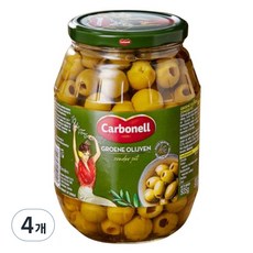 카르보넬 피티드 그린 올리브, 935g, 4개