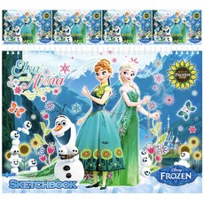 디즈니 겨울왕국 스케치북 3000 5권 랜덤발송, 345 x 250 mm, 26매