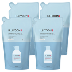일리윤 세라마이드 아토 6.0 탑투토 워시 무향 리필, 500ml, 4개 4개, 500ml