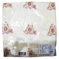 CHU-MI 啾米 竹纖維隔尿墊 S號 50x70CM 表層純棉紗布, 水豚, S 50 x 70cm, 1條