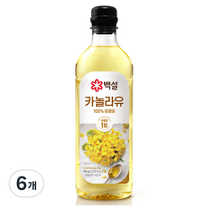 백설 카놀라유, 900ml, 6개