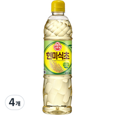 오뚜기 현미식초, 900ml, 4개
