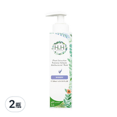 HH 草本新淨界 私密植萃抗菌潔淨露, 弱酸配方，溫和呵護私密部位, 清新香氣，輕鬆去除異味，涼爽設計, 200ml, 2瓶