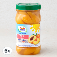  Dole 후룻바틀 황도, 666g, 6개 