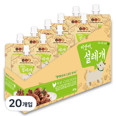 펫더맨 짜먹는 강아지간식 설레개 85g, 치킨맛, 20개입