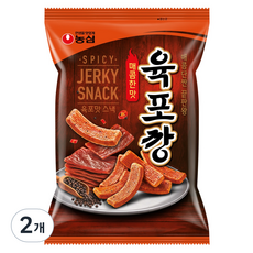 농심 육포깡 매콤한맛, 90g, 2개