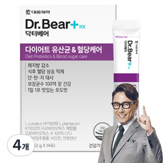 다이어트유산균
 대웅제약 닥터베어RX 다이어트 유산균 & 혈당케어 28g 4개