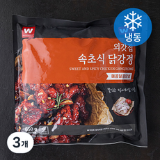 외갓집 속초식 닭강정 매콤달콤양념 (냉동), 650g, 3개