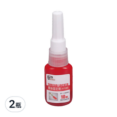 PANRICO 百利世 永久螺絲固定劑, 10ml, 適用於小於M20螺絲, 2瓶