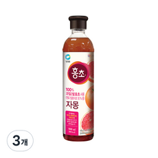 청정원 홍초 자몽, 900ml, 3개