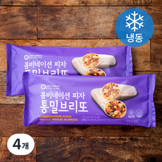 콤비네이션 피자 통밀 브리또 (냉동), 125g, 4개