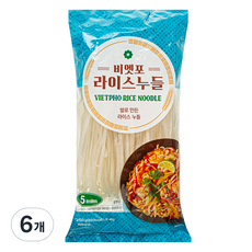 비엣포 라이스누들 5mm, 250g, 6개