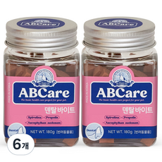 ABCare 반려동물 덴탈 바이트 영양제 180g, 6개